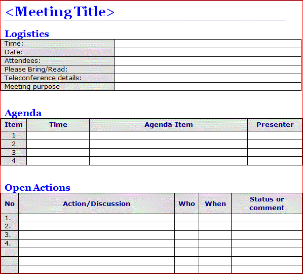 free-meeting-minutes-template